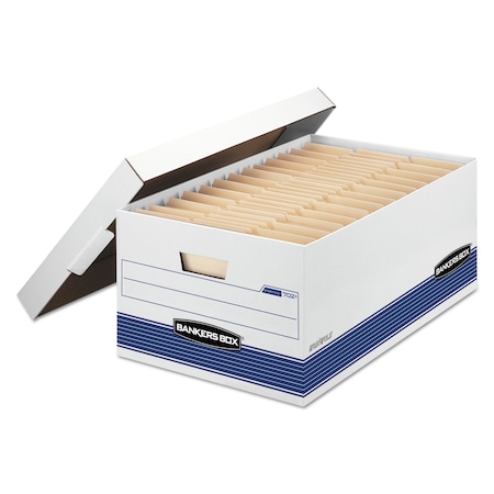 Bankers Box STOR/FILE(TM) Medium-Duty 24" Storage Boxes, 15.88" W, 25.38" D, 10.25" H, Lift-Off Lid Closure 0070205